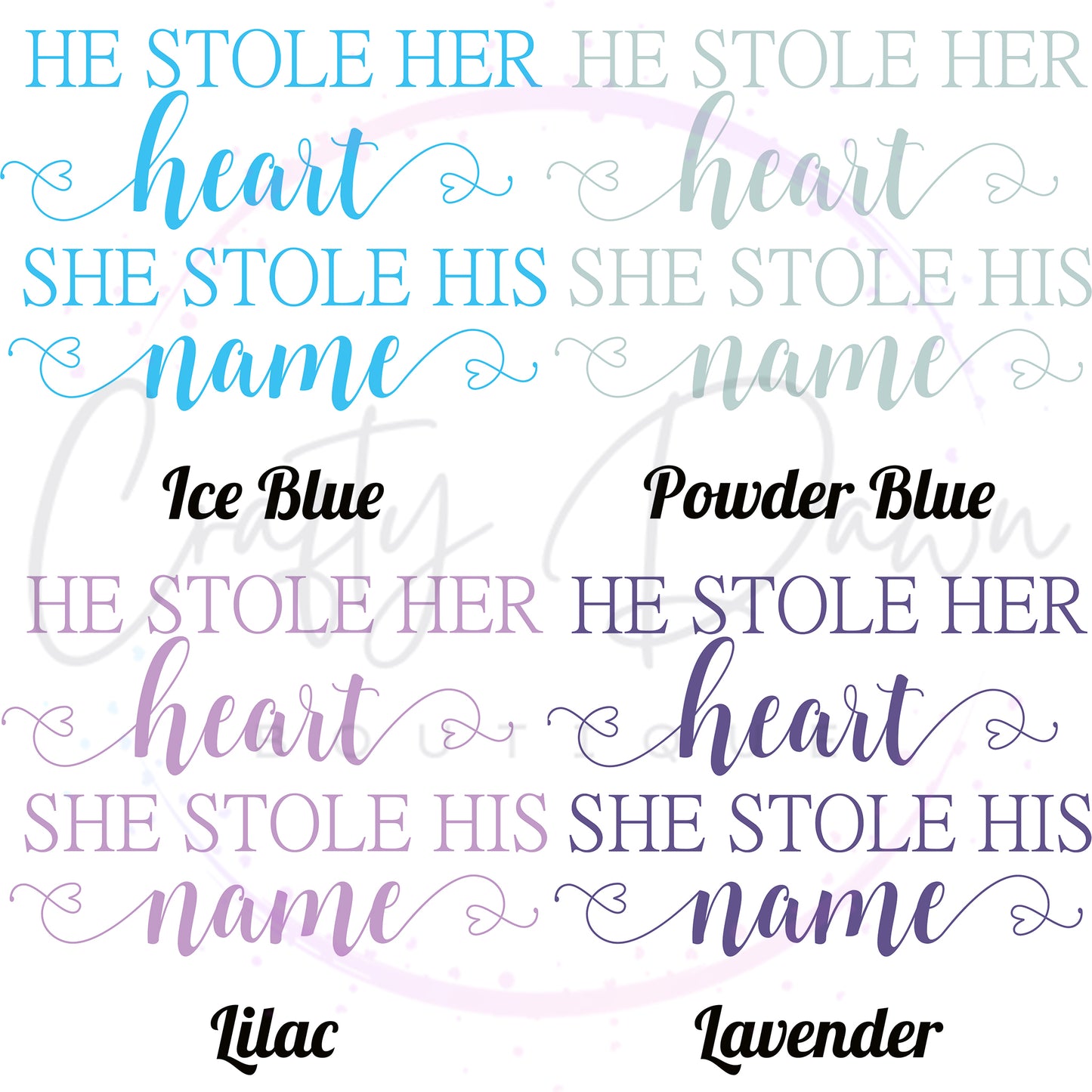 He Stole Her Heart Acrylic Sign