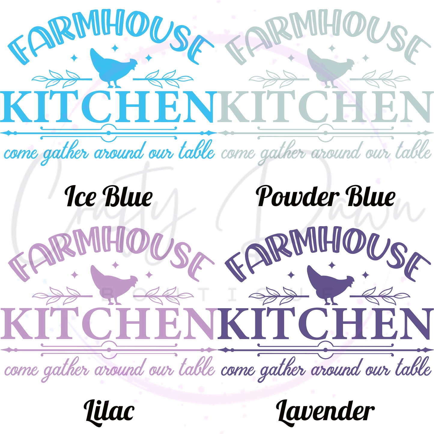 Farmhouse Kitchen Gather Around Decal