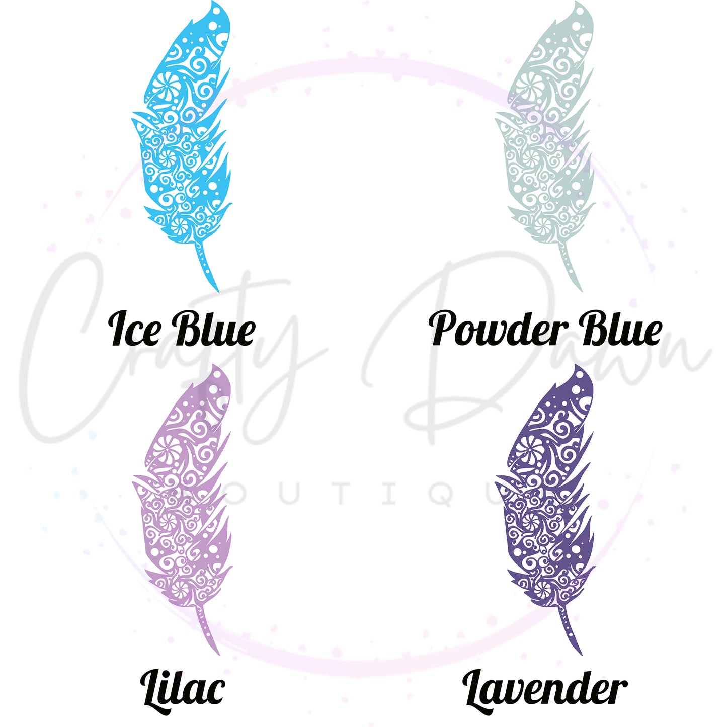 Feather Mandala Decal