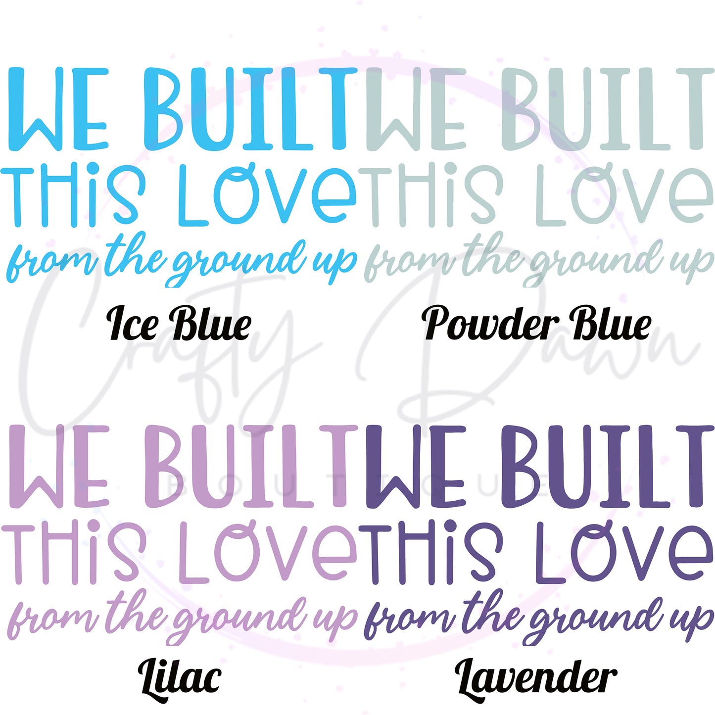 We Built This Love Decal