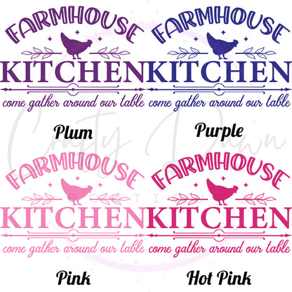 Farmhouse Kitchen Gather Around Decal