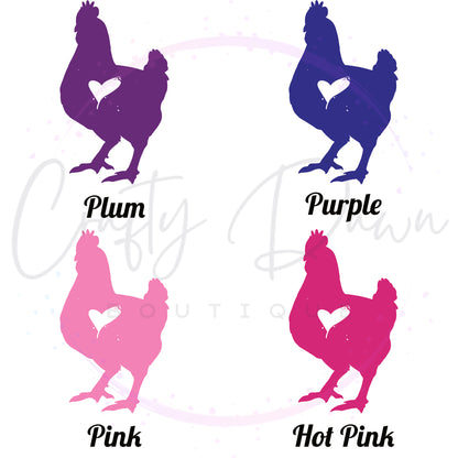 Chicken Heart Decal