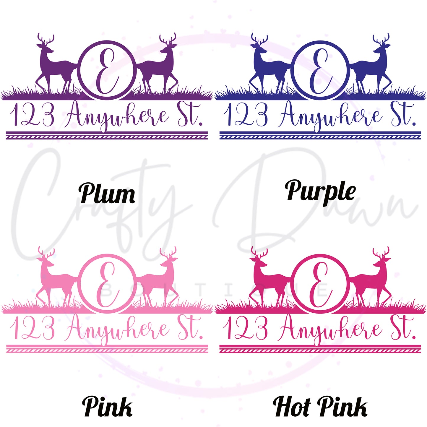 Deer Mailbox Decal