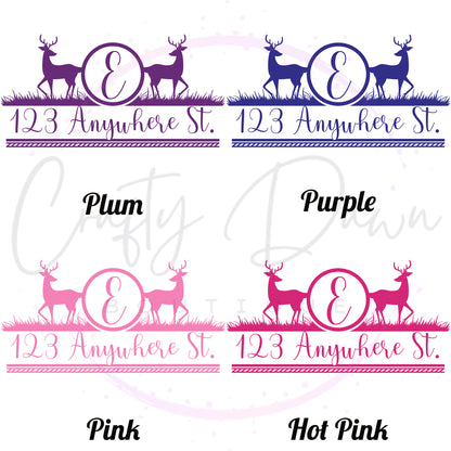 Deer Mailbox Decal