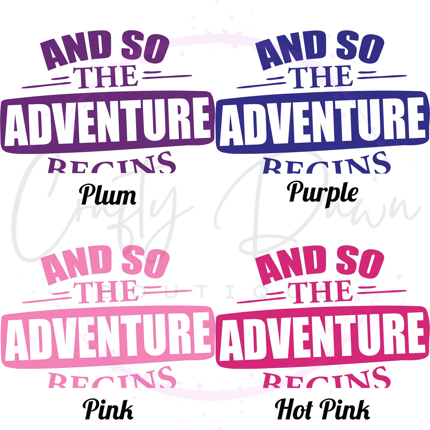 So The Adventure Begins Decal