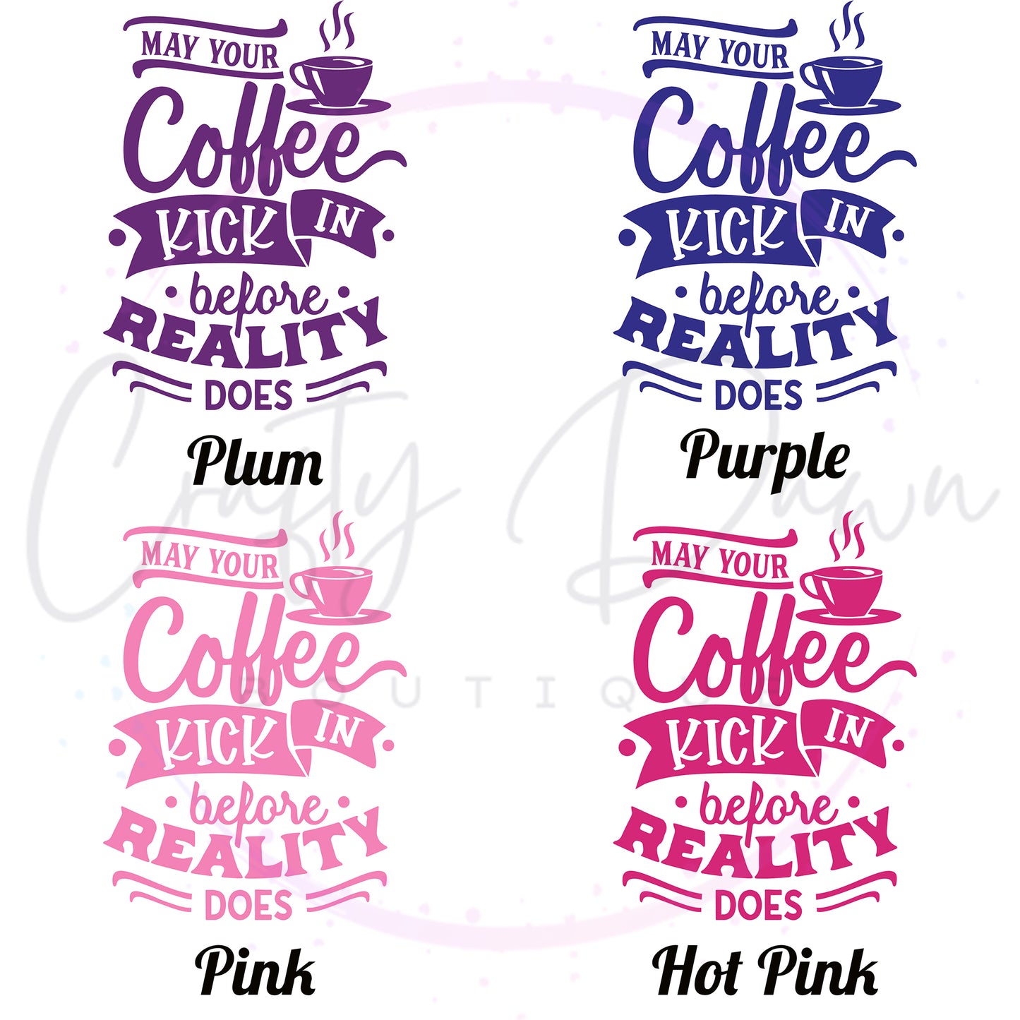 Coffee Before Reality Decal