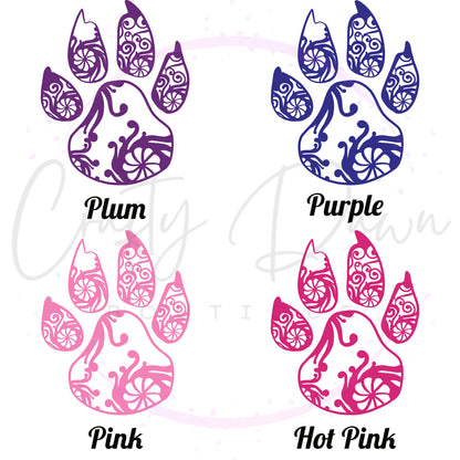 Paw Mandala Decal