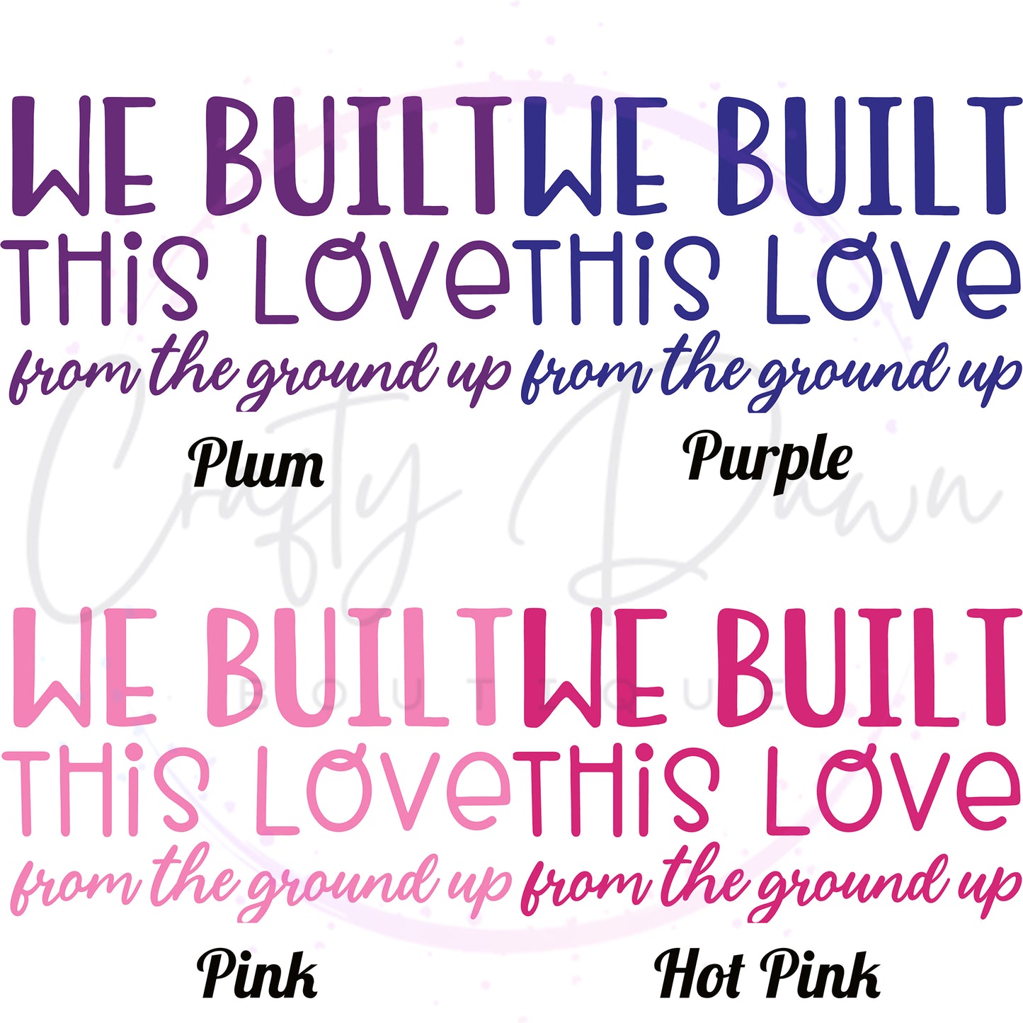 We Built This Love Decal