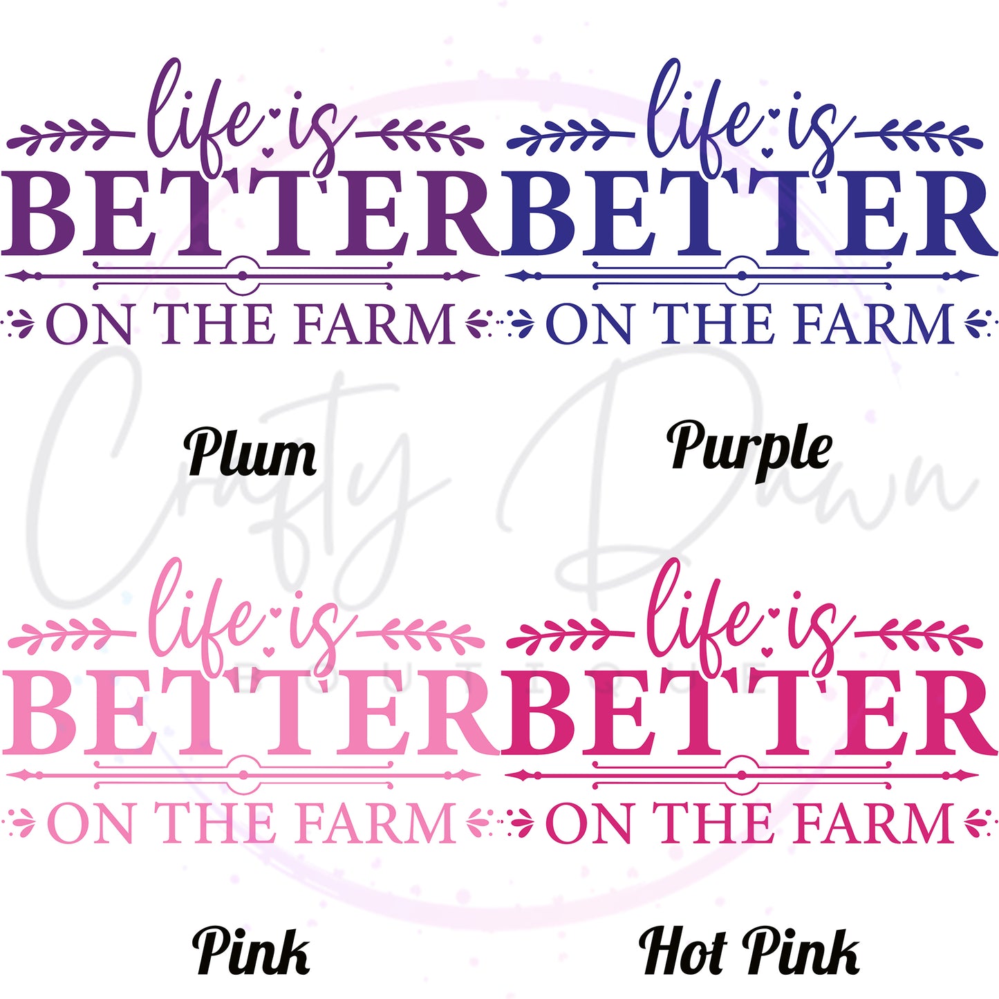 Life Is Better On The Farm Decal