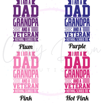 Dad Grandpa Veteran Decal
