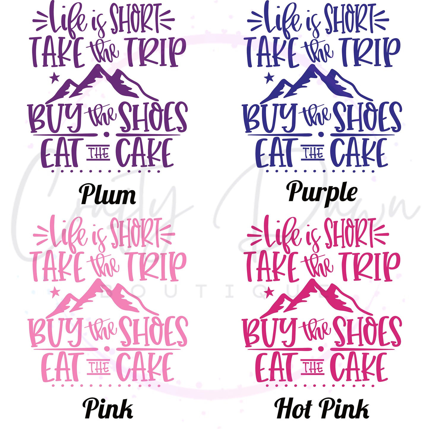 Life Is Short Take The Trip Decal