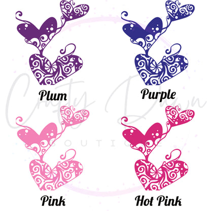 Tangled Hearts Mandala Decal