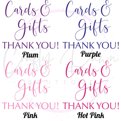 Cards And Gifts Acrylic Sign