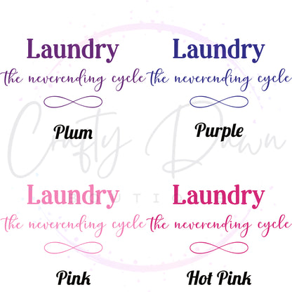 Laundry, The Neverending Cycle Decal