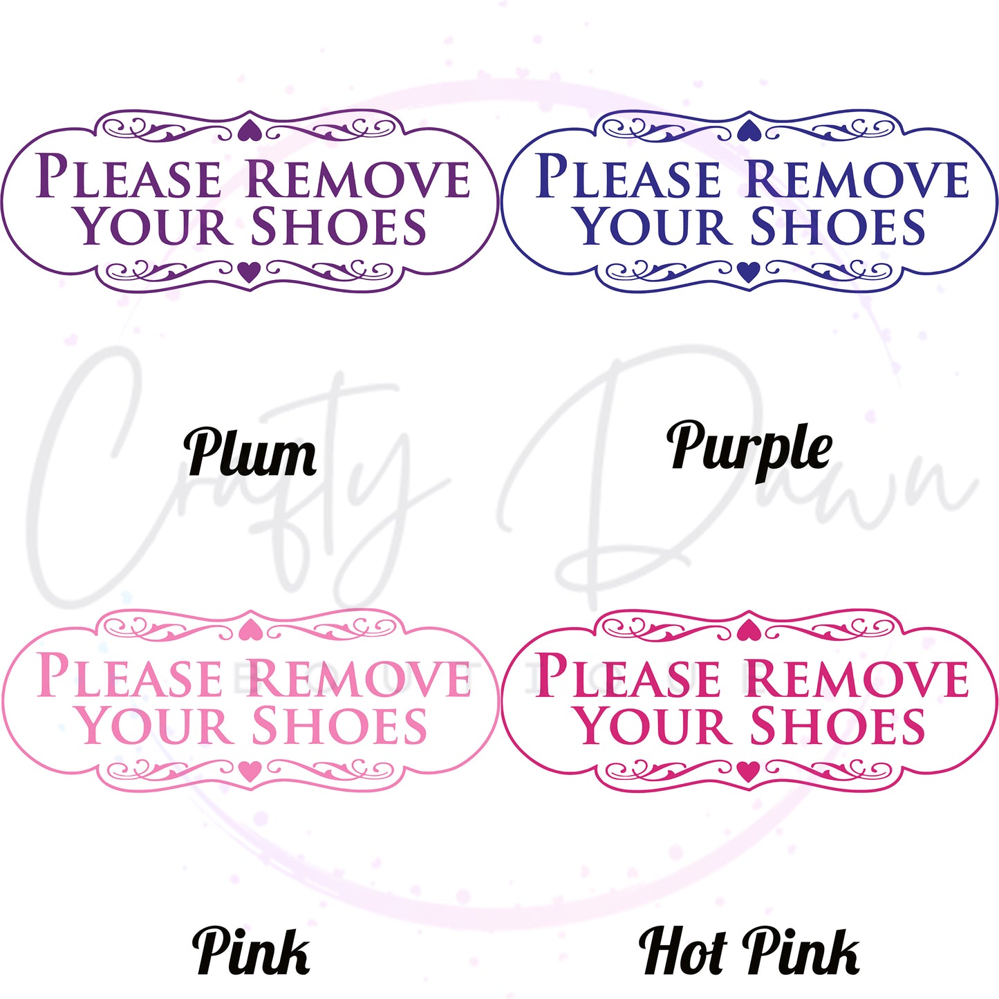 Please Remove Your Shoes Decal