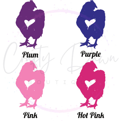 Chicken Heart Decal 2