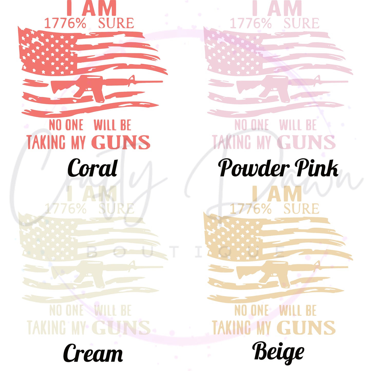 I Am 1776% Sure Decal