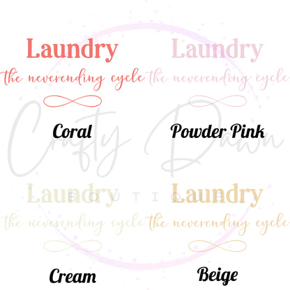Laundry, The Neverending Cycle Decal