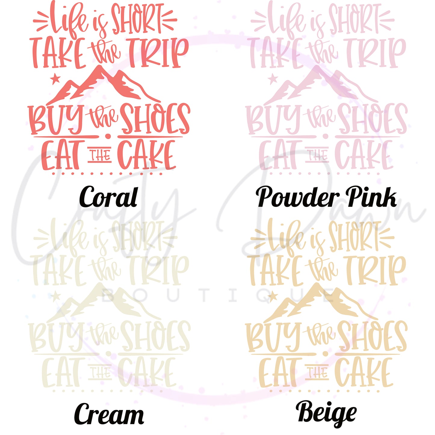 Life Is Short Take The Trip Decal