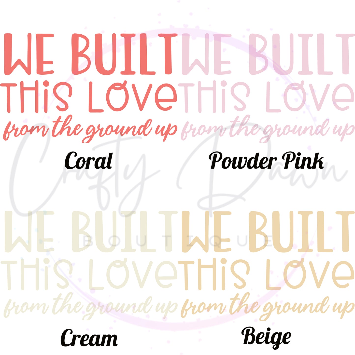 We Built This Love Decal