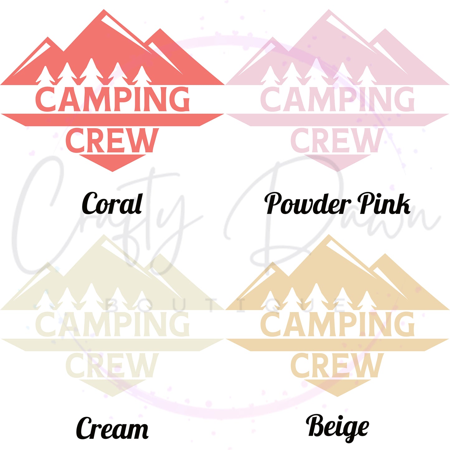 Camping Crew Decal