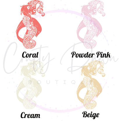 Rose Mermaid Decal