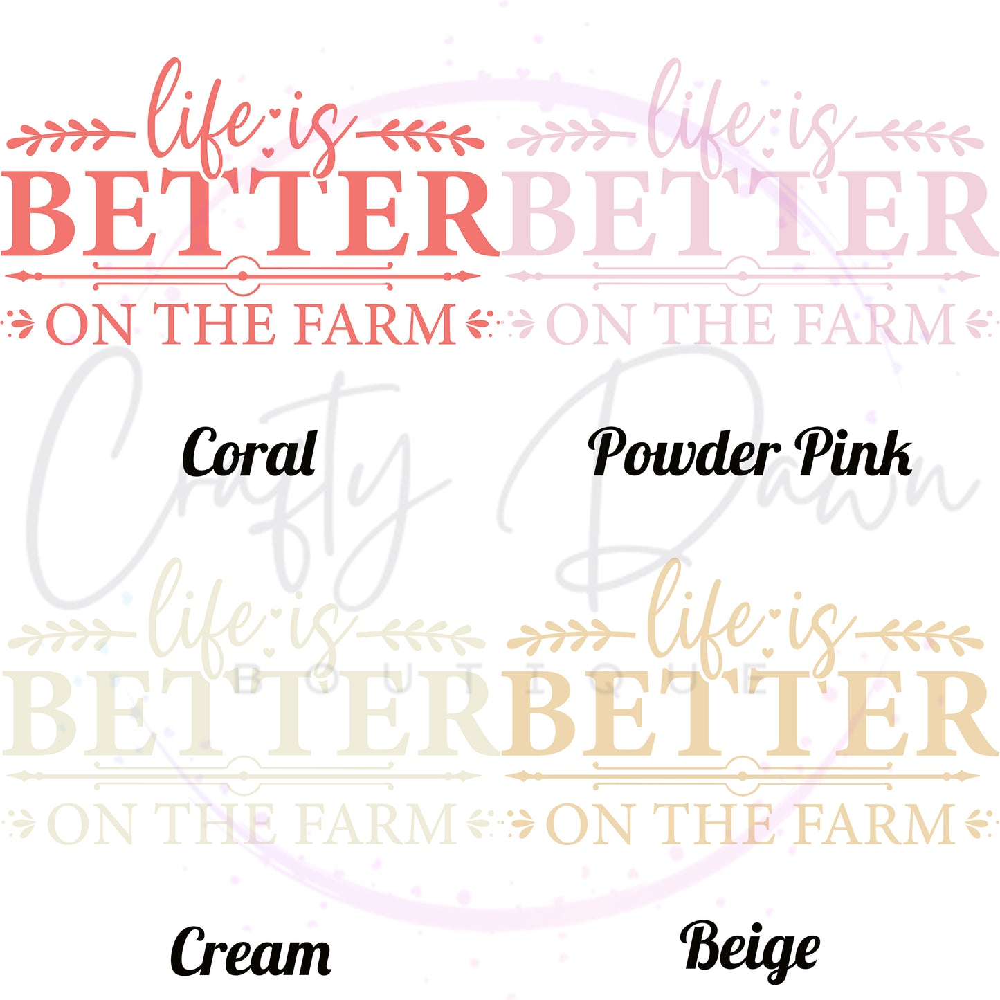 Life Is Better On The Farm Decal