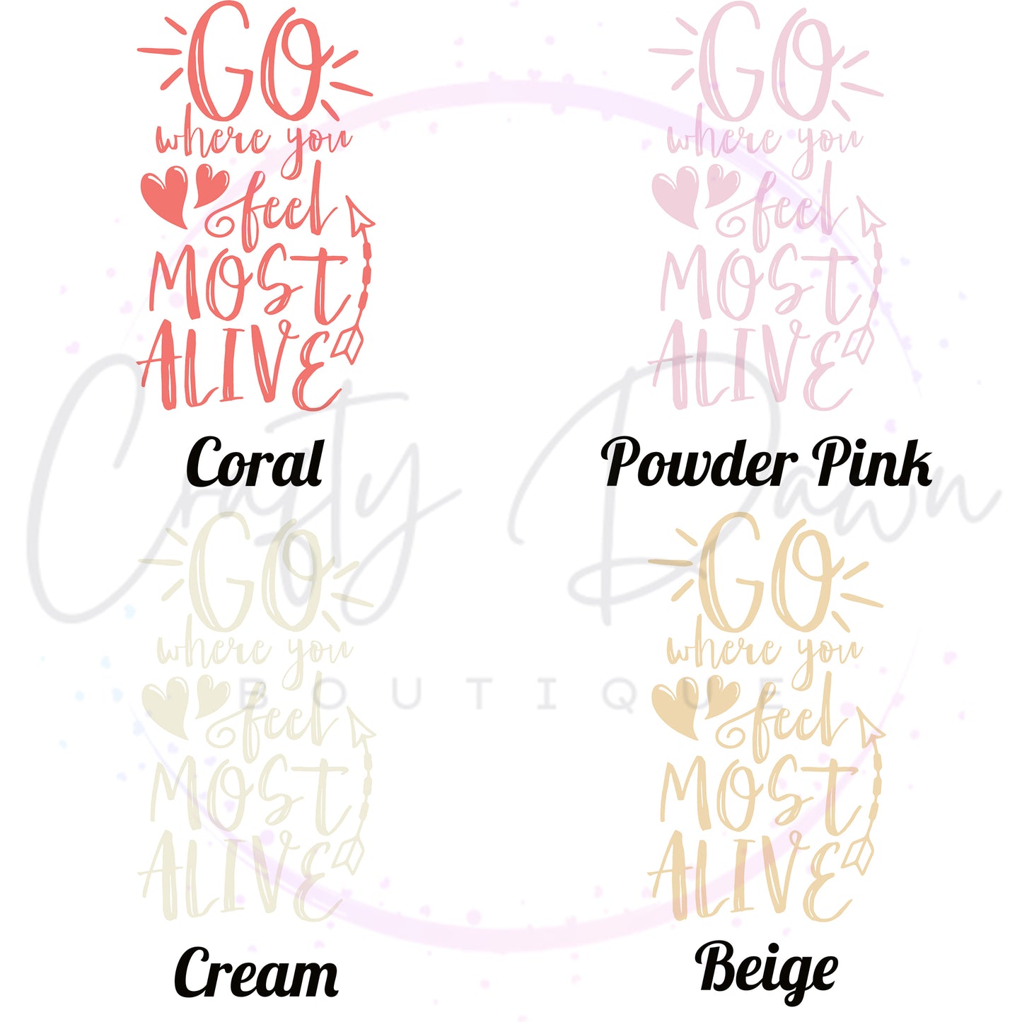 Go Where You Feel Most Alive Decal