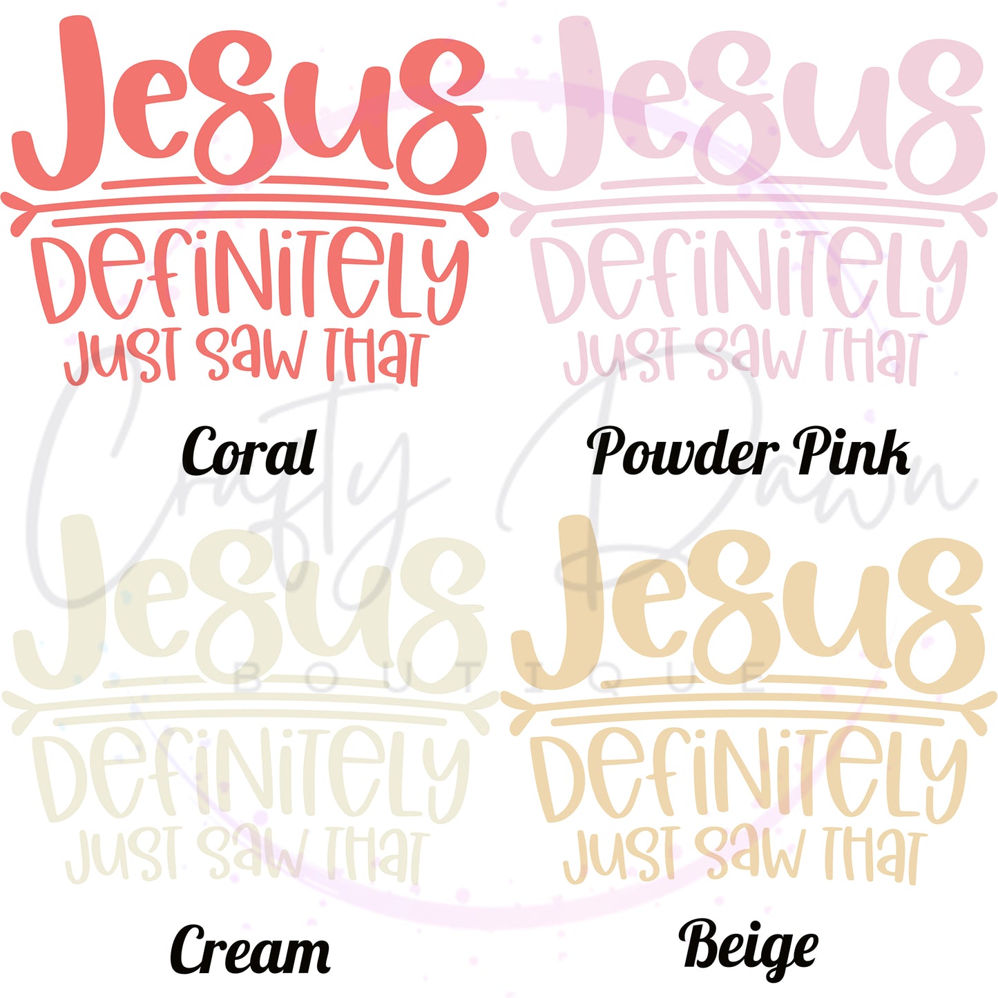 Jesus Saw That Decal