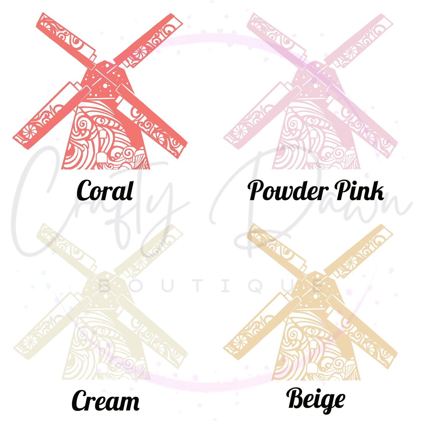 Windmill Mandala Decal