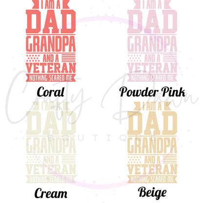 Dad Grandpa Veteran Decal