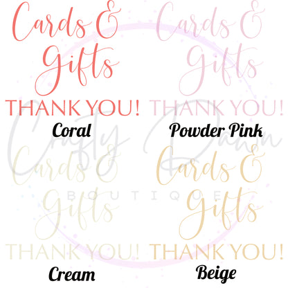 Cards And Gifts Acrylic Sign