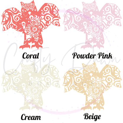 Owl Mandala Decal 2