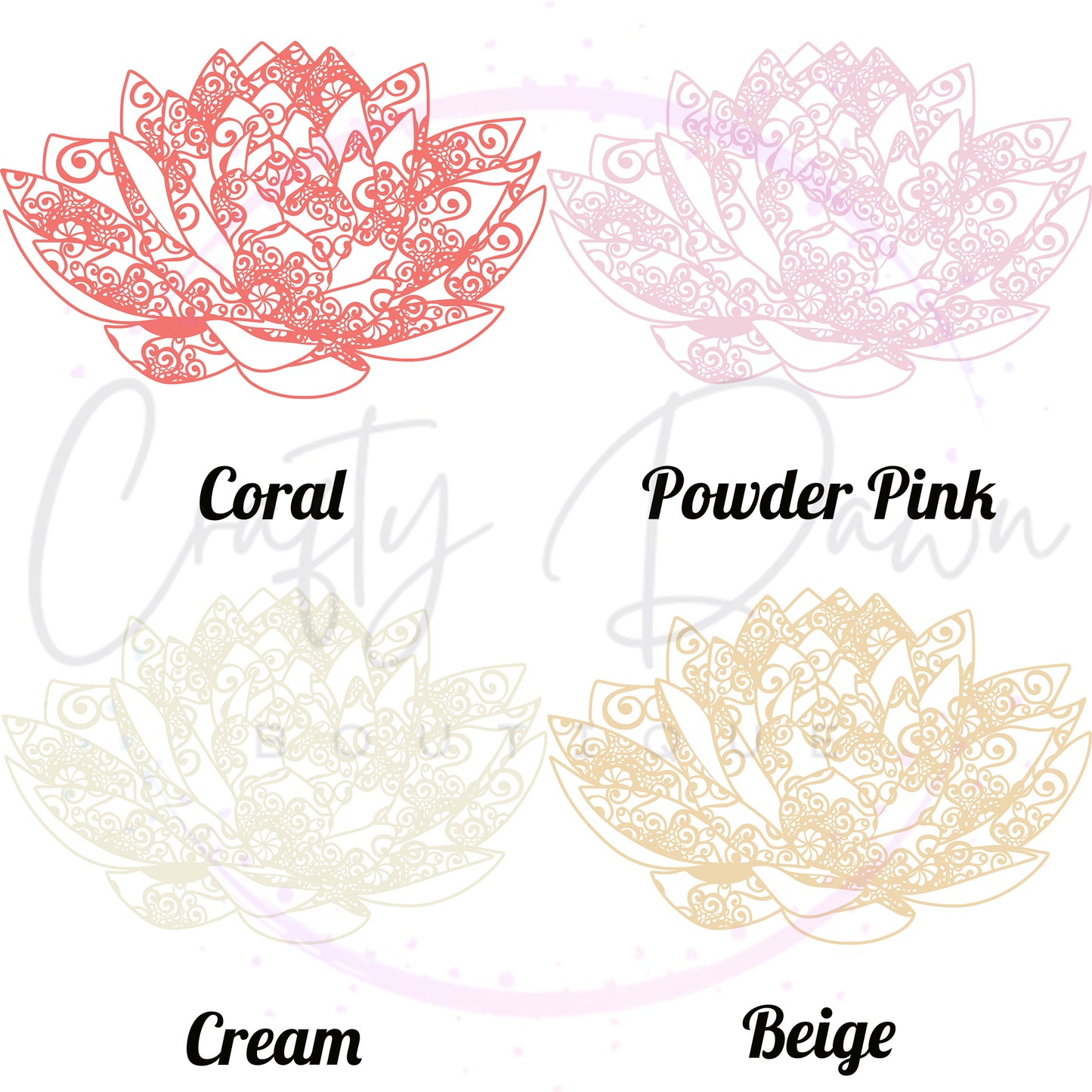 Lily Mandala Decal