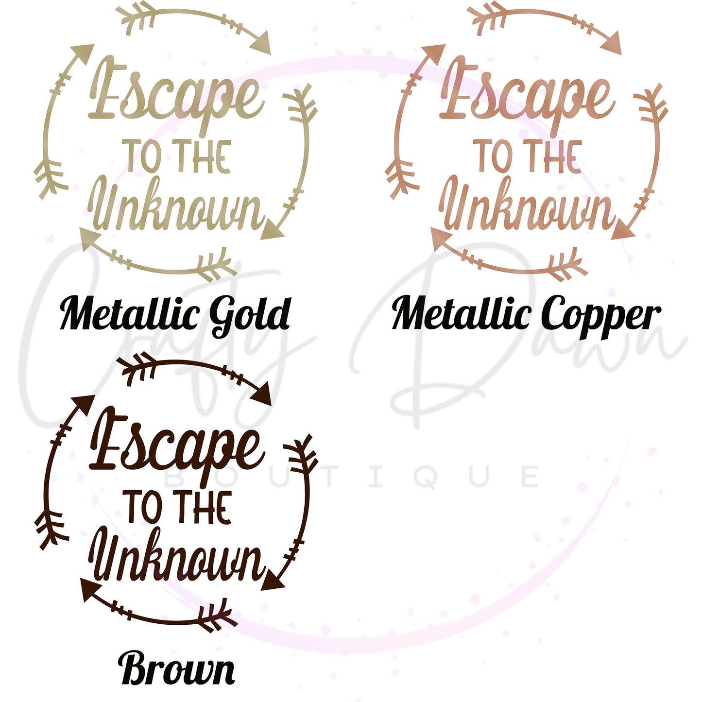 Escape To The Unknown Decal