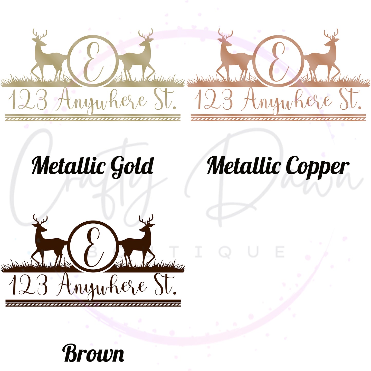 Deer Mailbox Decal