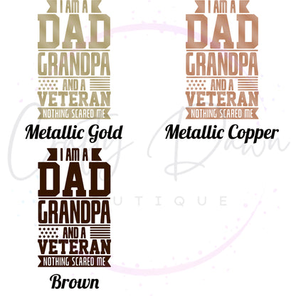Dad Grandpa Veteran Decal