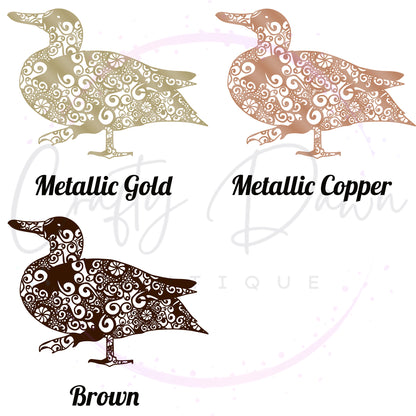 Duck Mandala Decal