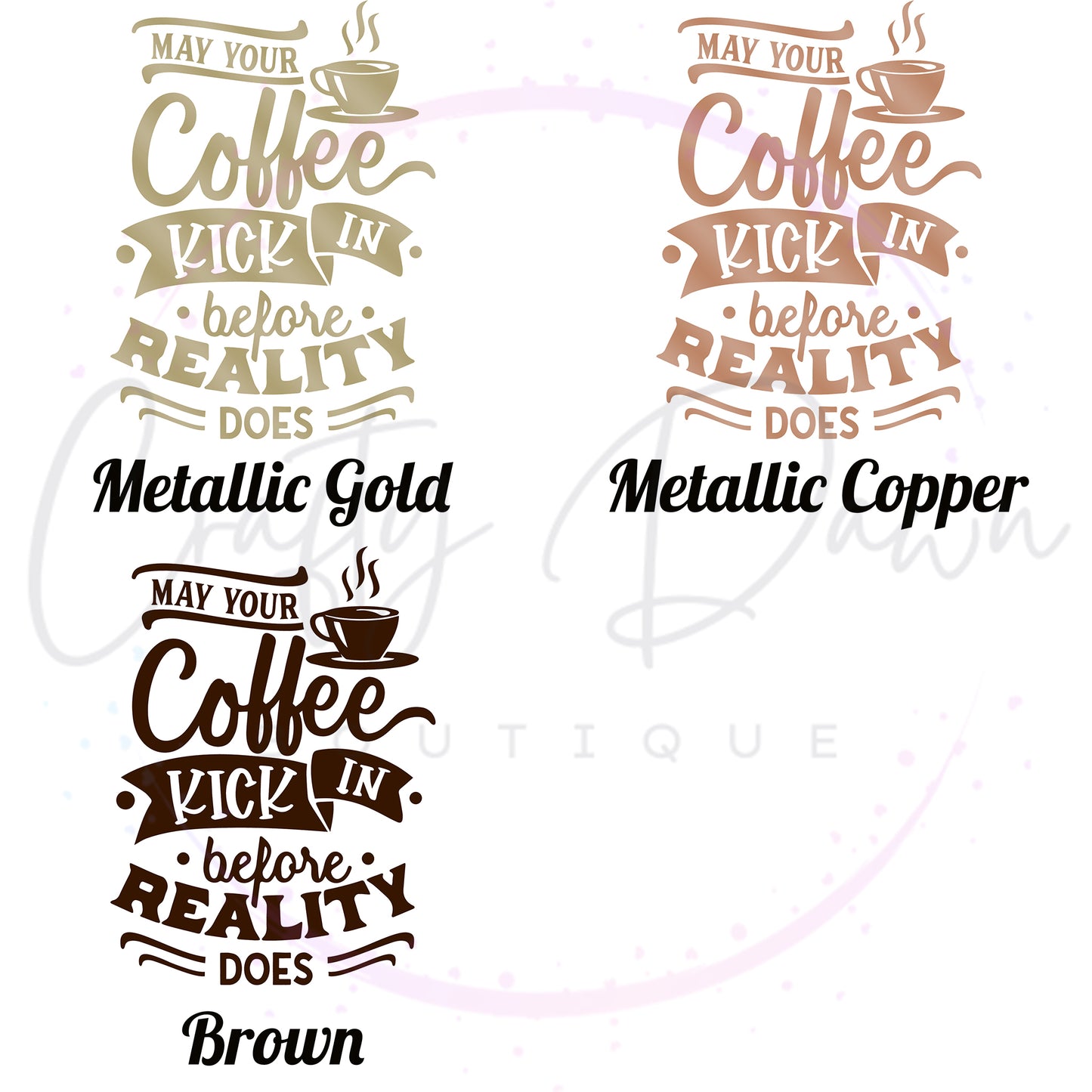 Coffee Before Reality Decal