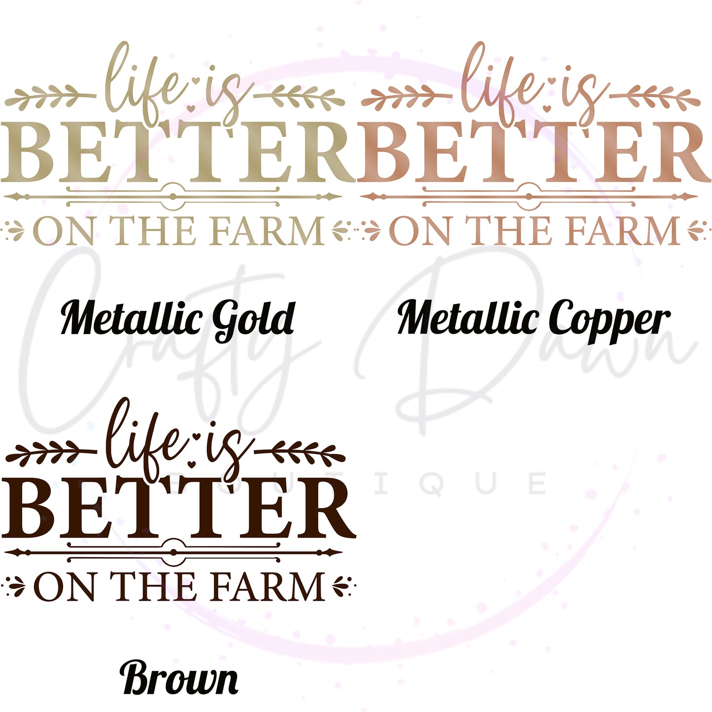 Life Is Better On The Farm Decal