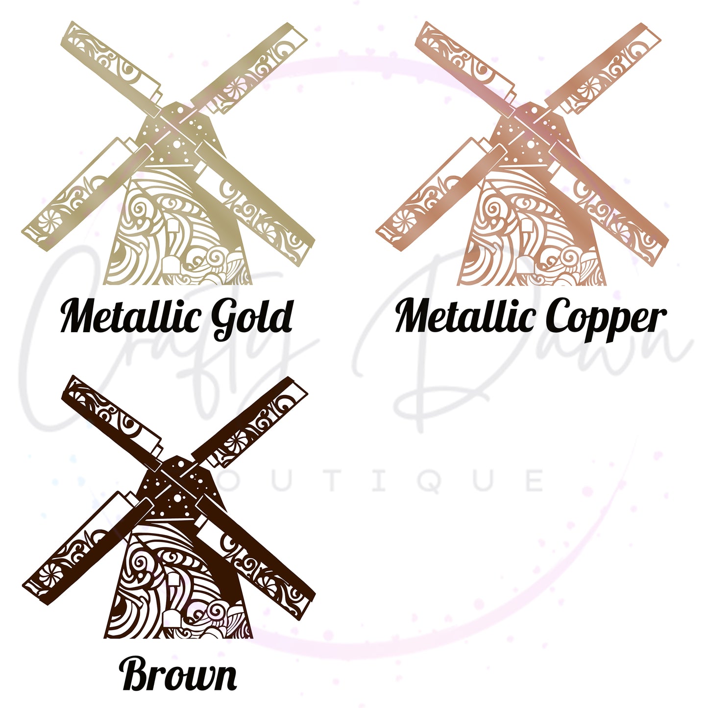Windmill Mandala Decal