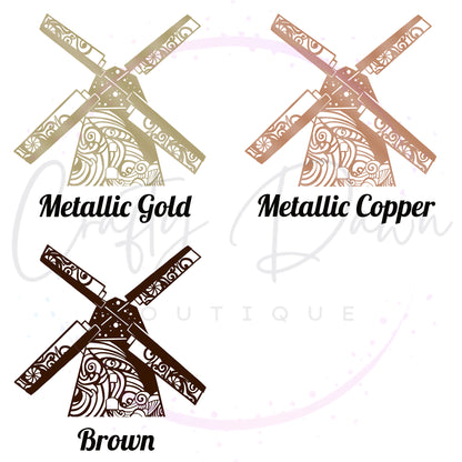 Windmill Mandala Decal