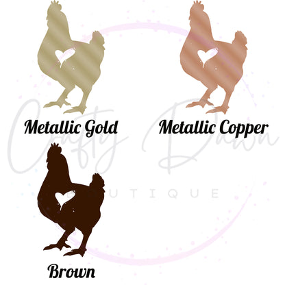 Chicken Heart Decal