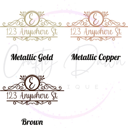 Monogram Mailbox Decal