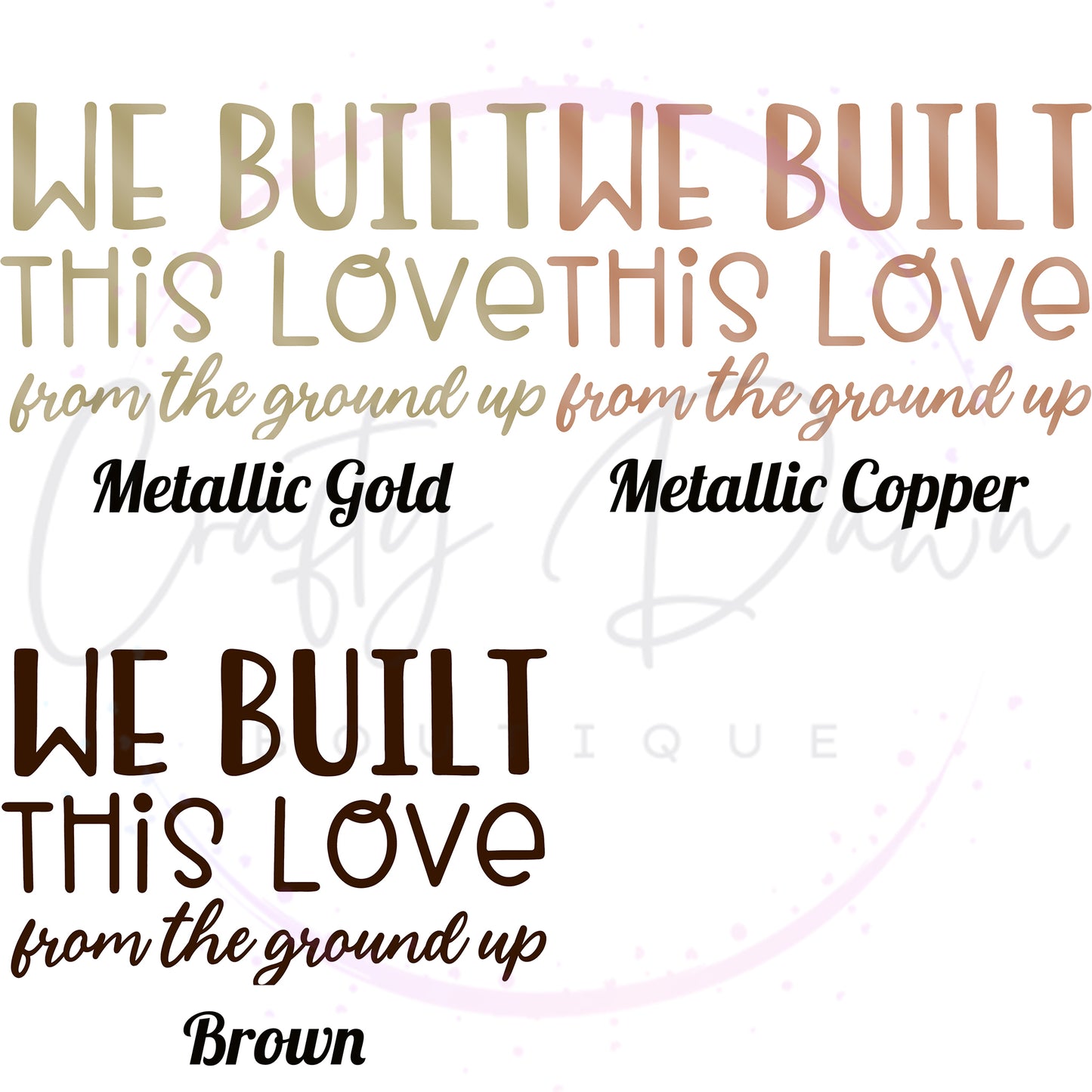 We Built This Love Decal