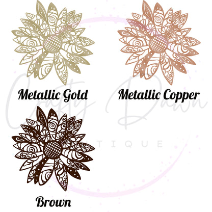 Daisy Mandala Decal