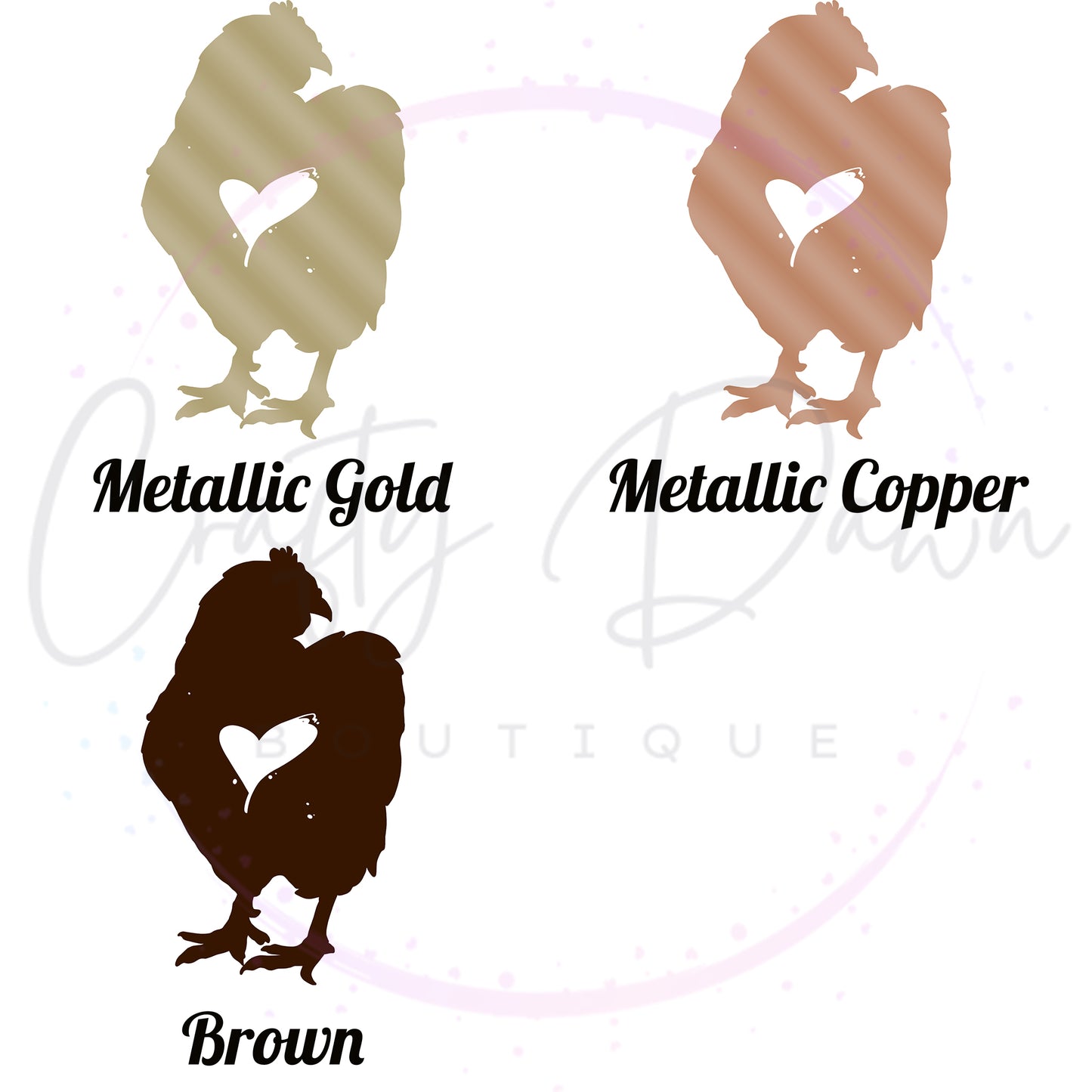 Chicken Heart Decal 2