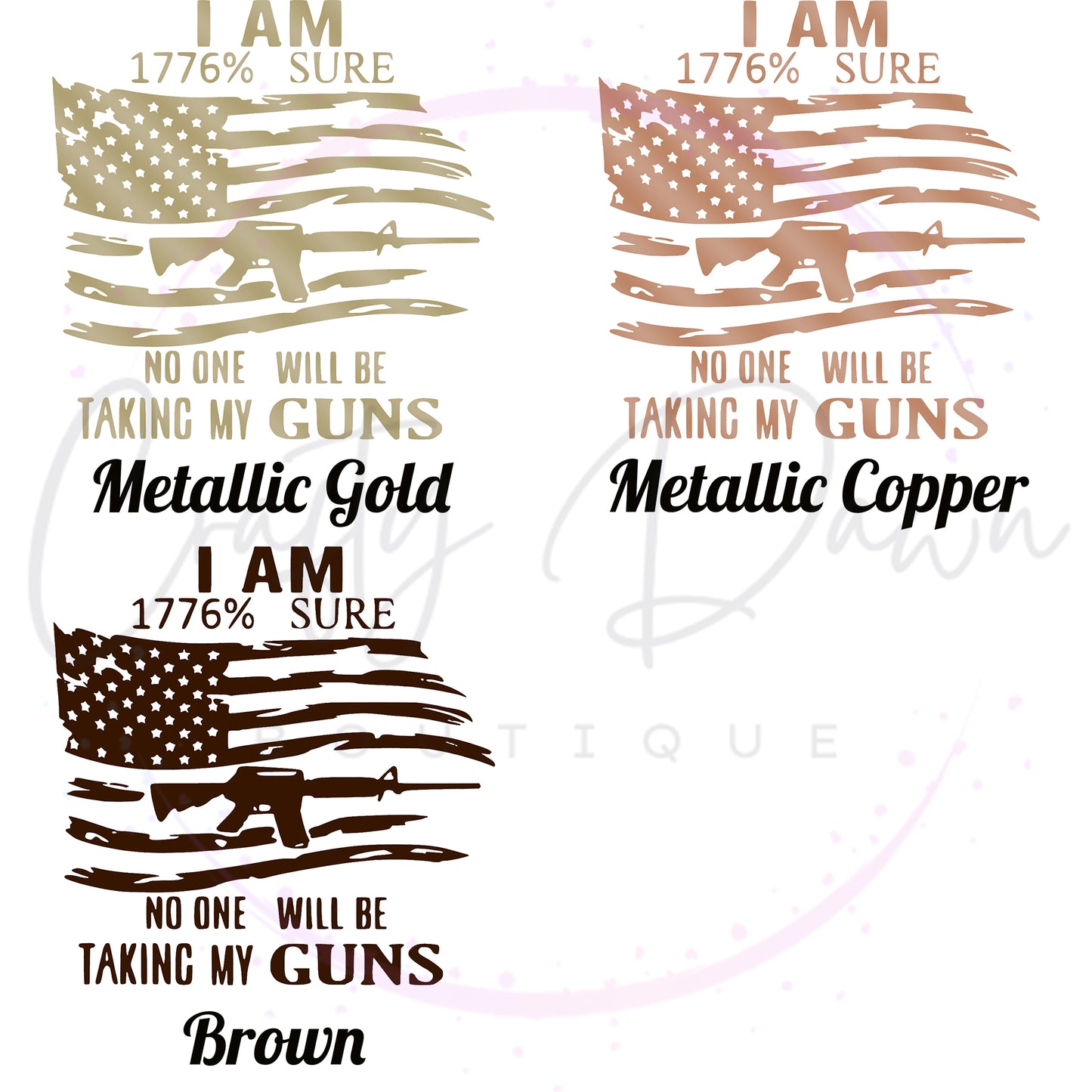 I Am 1776% Sure Decal