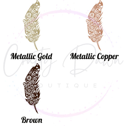 Feather Mandala Decal