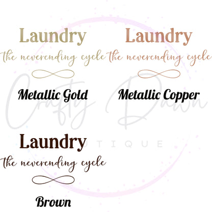 Laundry, The Neverending Cycle Decal